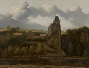 Utsikt over Montjardin kasteel slott